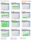 Kalender 2022 mit Ferien und Feiertagen Fanø