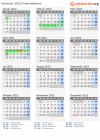 Kalender 2022 mit Ferien und Feiertagen Frederikshavn