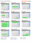 Kalender 2022 mit Ferien und Feiertagen Gladsaxe