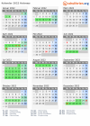 Kalender 2022 mit Ferien und Feiertagen Halsnæs