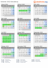 Kalender 2022 mit Ferien und Feiertagen Kalundborg
