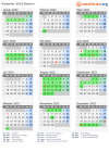 Kalender 2022 mit Ferien und Feiertagen Bayern