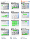 Kalender 2022 mit Ferien und Feiertagen Saarland