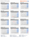 Kalender 2022 mit Ferien und Feiertagen Ecuador
