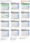 Kalender 2022 mit Ferien und Feiertagen Kanta-Häme