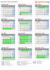 Kalender 2022 mit Ferien und Feiertagen Versailles