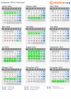 Kalender 2022 mit Ferien und Feiertagen Friesland
