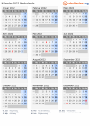 Kalender 2022 mit Ferien und Feiertagen Niederlande