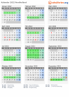 Kalender 2022 mit Ferien und Feiertagen Nordholland