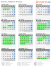 Kalender 2022 mit Ferien und Feiertagen Emilia-Romagna