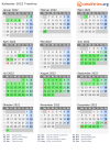 Kalender 2022 mit Ferien und Feiertagen Trentino