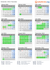 Kalender 2022 mit Ferien und Feiertagen Venetien