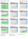 Kalender 2022 mit Ferien und Feiertagen Taranaki