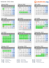 Kalender 2022 mit Ferien und Feiertagen Oslo