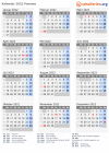 Kalender 2022 mit Ferien und Feiertagen Panama