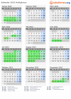 Kalender 2022 mit Ferien und Feiertagen Heiligkreuz