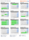 Kalender 2022 mit Ferien und Feiertagen Podlachien