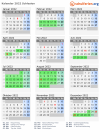 Kalender 2022 mit Ferien und Feiertagen Schlesien