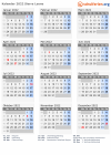 Kalender 2022 mit Ferien und Feiertagen Sierra Leone