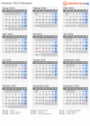 Kalender 2022 mit Ferien und Feiertagen Südsudan