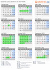 Kalender 2022 mit Ferien und Feiertagen Gablonz an der Neiße