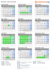 Kalender 2022 mit Ferien und Feiertagen Jitschin