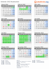 Kalender 2022 mit Ferien und Feiertagen Neutitschein