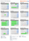 Kalender 2022 mit Ferien und Feiertagen Strakonitz