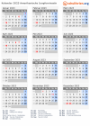 Kalender 2023 mit Ferien und Feiertagen Amerikanische Jungferninseln