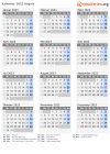 Kalender 2023 mit Ferien und Feiertagen Angola