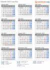 Kalender 2023 mit Ferien und Feiertagen Costa Rica