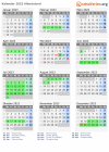 Kalender 2023 mit Ferien und Feiertagen Albertslund