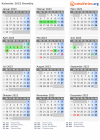 Kalender 2023 mit Ferien und Feiertagen Brøndby