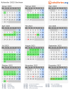 Kalender 2023 mit Ferien und Feiertagen Sachsen
