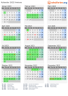 Kalender 2023 mit Ferien und Feiertagen Amiens