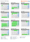 Kalender 2023 mit Ferien und Feiertagen Paris