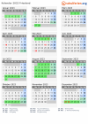Kalender 2023 mit Ferien und Feiertagen Friesland