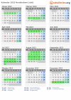 Kalender 2023 mit Ferien und Feiertagen Nordbrabant (süd)