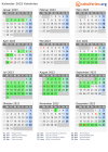 Kalender 2023 mit Ferien und Feiertagen Kalabrien