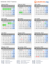 Kalender 2023 mit Ferien und Feiertagen Trentino