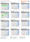 Kalender 2023 mit Ferien und Feiertagen Umbrien