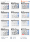 Kalender 2023 mit Ferien und Feiertagen Malawi