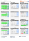 Kalender 2023 mit Ferien und Feiertagen Marlborough