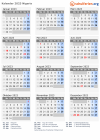 Kalender 2023 mit Ferien und Feiertagen Nigeria