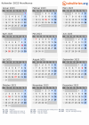 Kalender 2023 mit Ferien und Feiertagen Nordkorea
