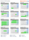 Kalender 2023 mit Ferien und Feiertagen Nordland