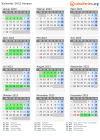 Kalender 2023 mit Ferien und Feiertagen Aargau