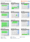 Kalender 2023 mit Ferien und Feiertagen Basel-Stadt