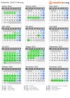 Kalender 2023 mit Ferien und Feiertagen Freiburg