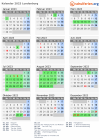 Kalender 2023 mit Ferien und Feiertagen Lundenburg